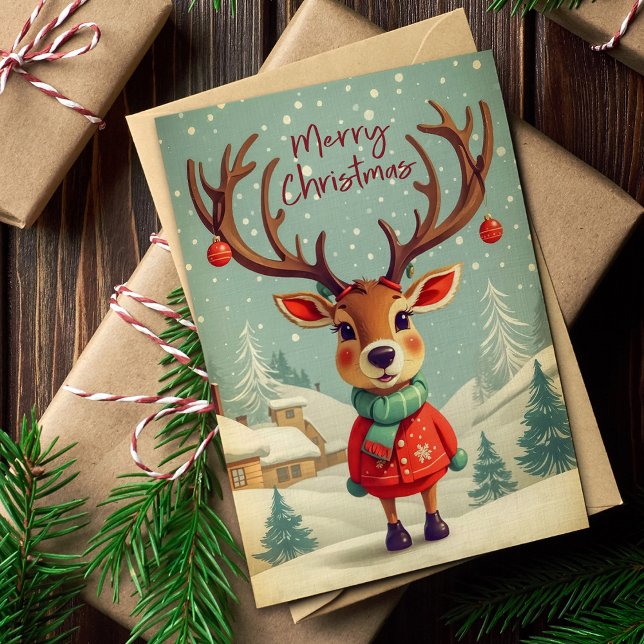 Retro vintage de Navidad en copos de nieve (Subido por el creador)