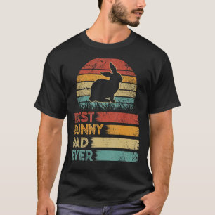 Retro Vintage mejor conejito papá Camisetas Animal