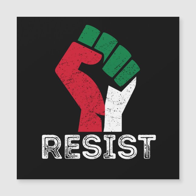 Retro Vintage resiste la primera bandera de Palest (Anverso)