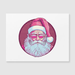 Retro vintage Santa Claus rosa