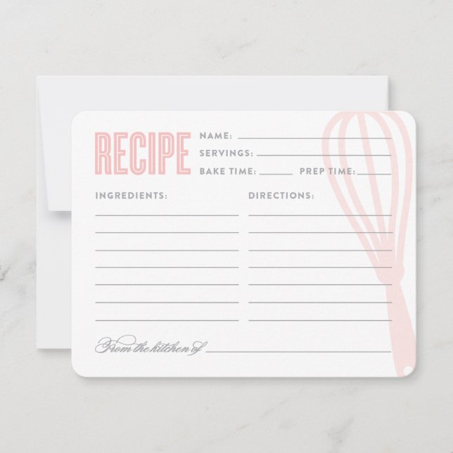 Retro Whisk | Tarjeta de receta (Anverso)
