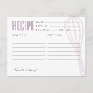 RETRO WHISK   TARJETAS DE RECETA
