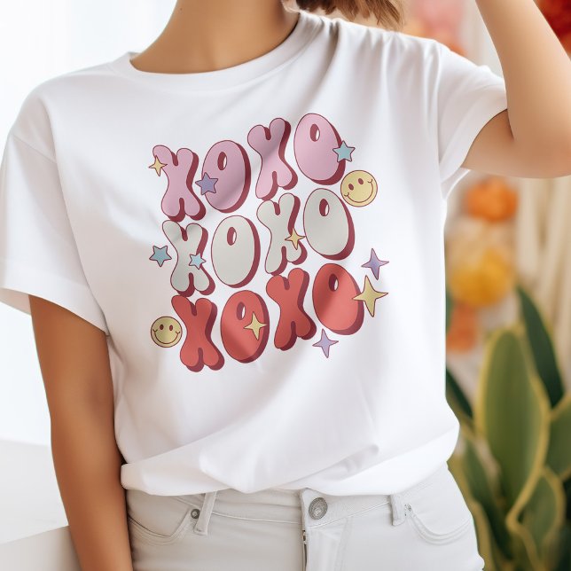 Retro XOXO Feliz Día de San Valentín camiseta (Subido por el creador)