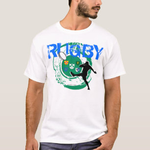 Retroceso de la camiseta de las fans del rugbi de