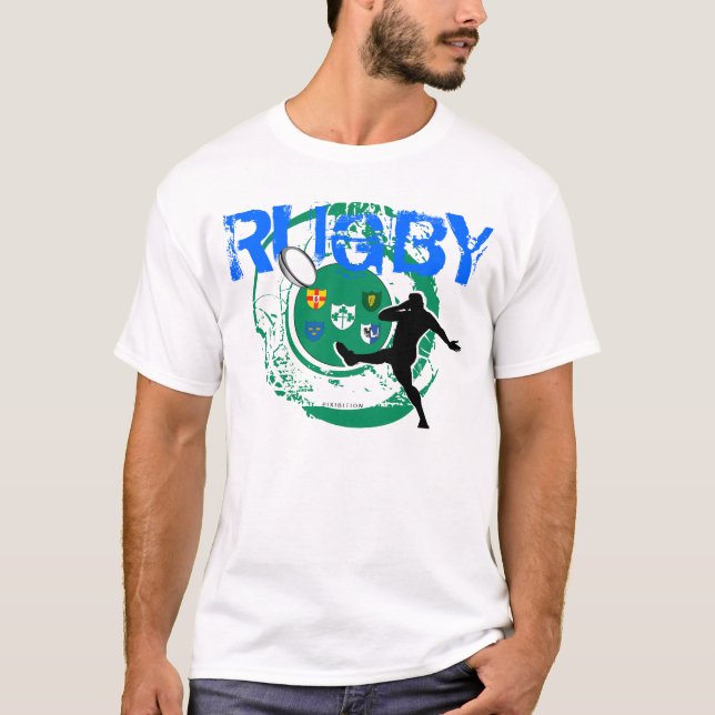 Retroceso de la camiseta de las fans del rugbi de (Anverso)