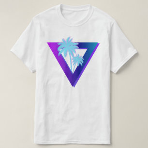 RETROONDAS ONDAS SINTÉTICAS PALMERAS CAMISETA TRIÁ