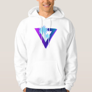 RETROWAVE SYNTHWAVE PALMERAS TRIÁNGULO SUDADERA