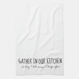 Reúnase en nuestra toalla de cocina