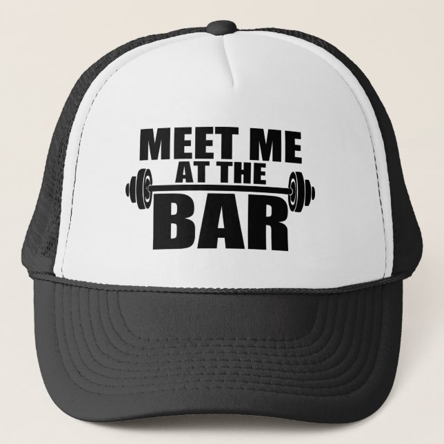 Reúnete conmigo en el bar gorra de gimnasia divert (Anverso)