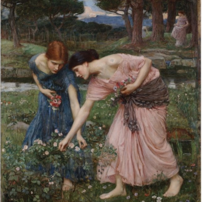 Reuniendo flores por John Waterhouse (Subido por el creador)