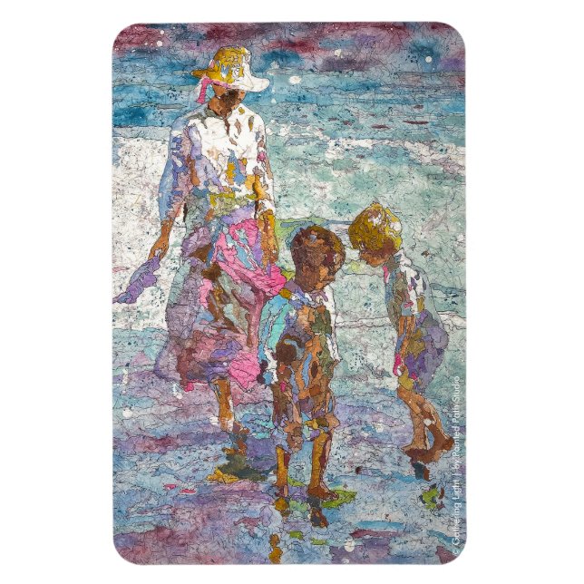 Reuniendo Luz © – Imán de Arte Fino (Vertical)