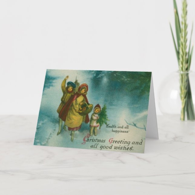 Reunión de árbol de navidad vintage (Anverso)