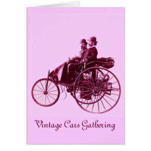Reunión de Coches Antiguos, morado rosa violeta bl