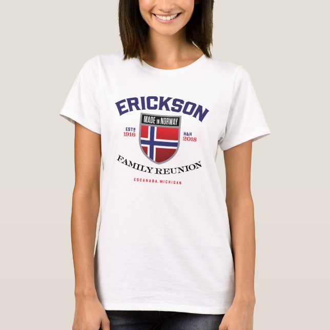 Reunión de Erickson - camisetas de VanEffen (Anverso)