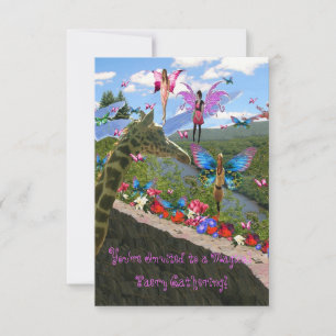 Reunión de Faery (hadas) invitaciones para fiestas