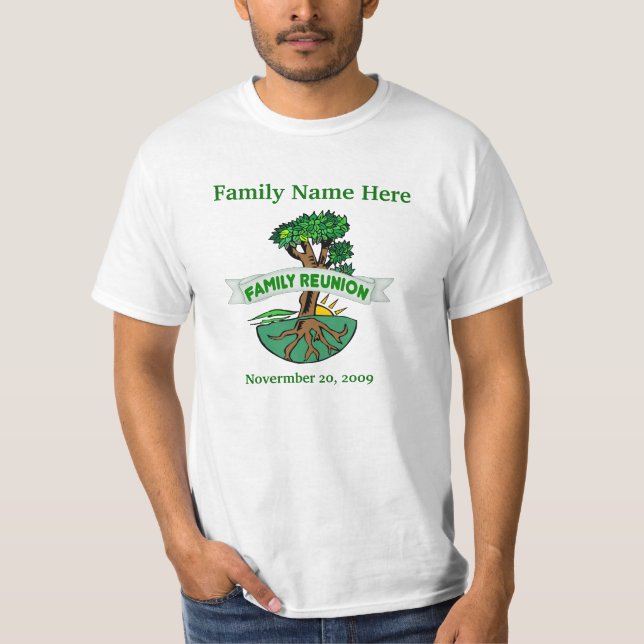 Reunión De Familias De personalizable T Camisetas (Anverso)