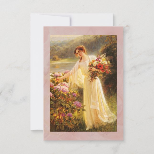 Reunión de Invitación de Fiesta Jardín de Flores (Anverso)