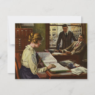 Reunión Empresarial Vintage, Oficina con Ejecutivo