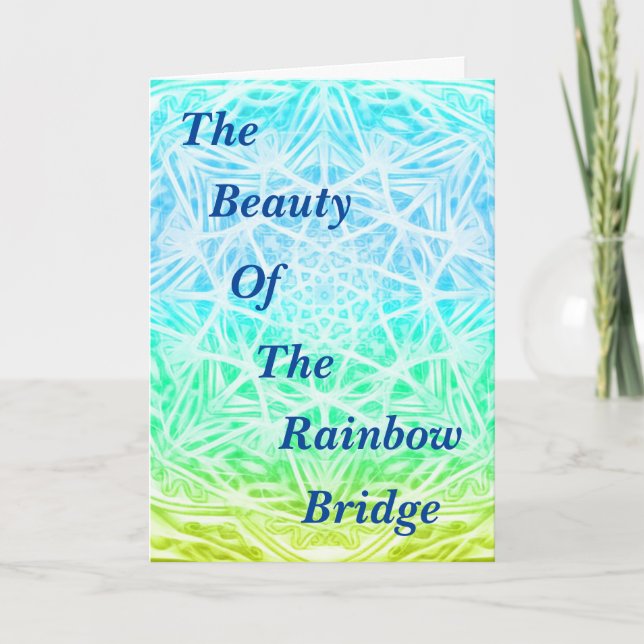 Reunión En El Puente Arcoiris Tarjeta Doblada YGB (Anverso)