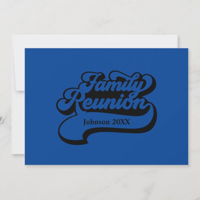 Reunión familiar con invitación a los globos (Anverso)