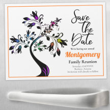 Reunión Familiar Guardar La Fecha Arte De Árbol Mu