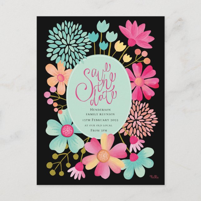 Reunión familiar salva la tarjeta postal del Fiest (Anverso)