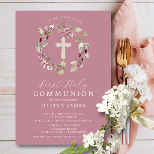Reunión Graceful Invitación a la Primera Comunión