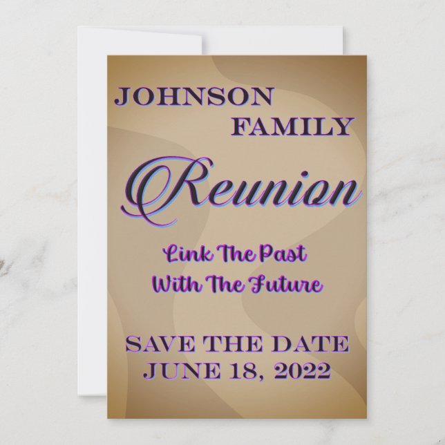 Reunión Guardar La Invitación De Fecha (Anverso)