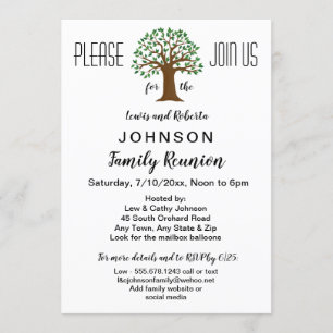 Reunión o invitación al evento de la familia de lo