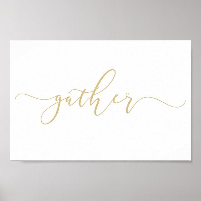 Reunir impresión de oro, reunir Poster, reunir Rót (Frente)