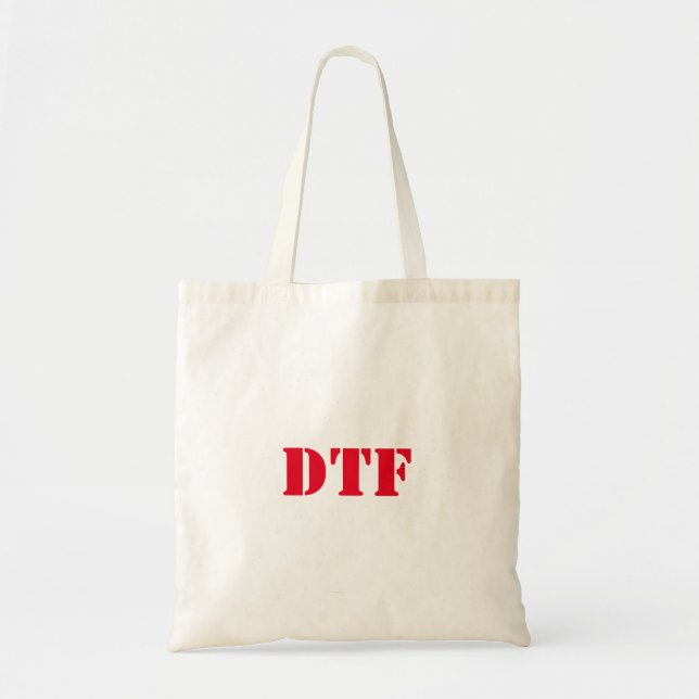 REUSABLE LA BOLSA DE TOTE DE LA COMPRADORA DTF (Frente)