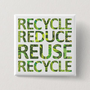 Reutilizar botón verde de reciclaje