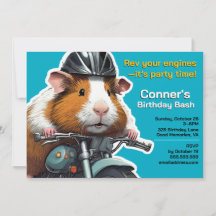 ¡Rev tus motores, es hora de fiesta! invitación