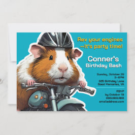 ¡Rev tus motores, es hora de fiesta! invitación