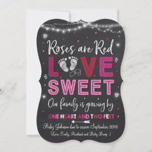 Revelación de bebé de Invitación de embarazo de Sa