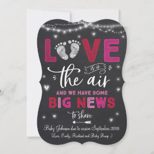 Revelación de bebé de Invitación de embarazo de Sa