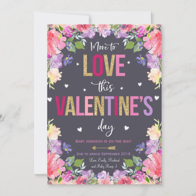 Revelación de bebé de Invitación de embarazo de Sa (Anverso)