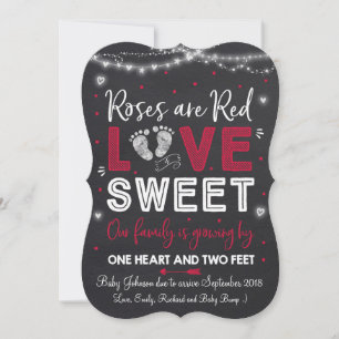 Revelación de bebé de Invitación de embarazo de Sa