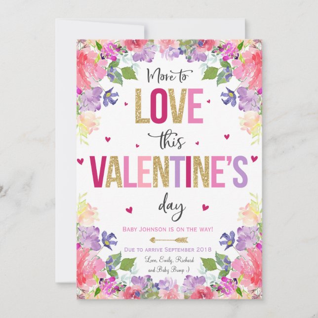 Revelación de bebé de Invitación de embarazo de Sa (Anverso)