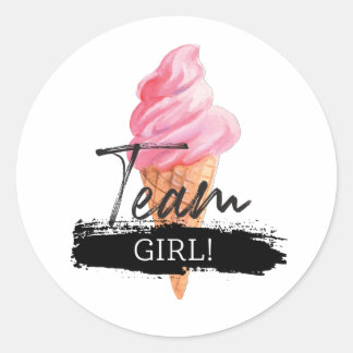 Revelación de género de helados - Pegatinas Chicas