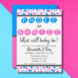 Revelación de género del bebé - Invitación a desva