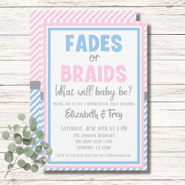 Revelación de género del bebé - Invitación a desva