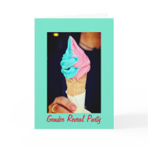 Revelación de género, tarjeta de invitación