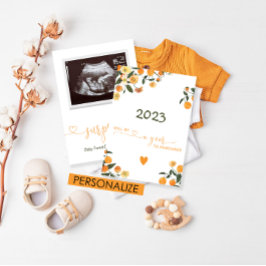 Revelación de Invitación de embarazo de cítricos