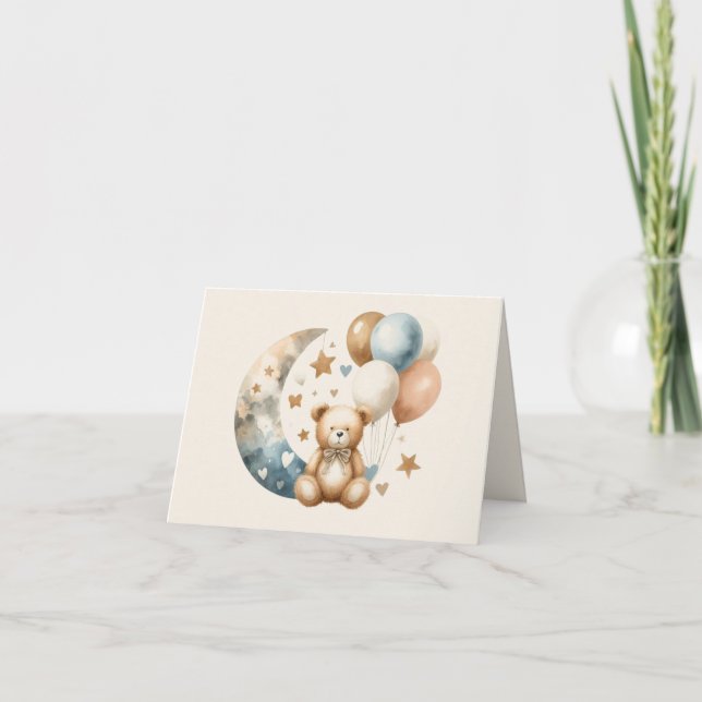 Revelación Neutral de género Teddy - Tarjeta de ag (Anverso)