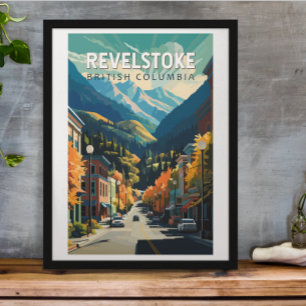 Revelstoke Canadá Viajes Arte Vintage