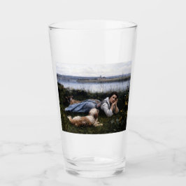 Reverie (Chica que yace en la hierba con su perro)