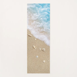 Reversible Blue Beach Waves Yoga Mat