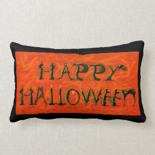 REVERSIBLE lumbar de la almohada de Halloween