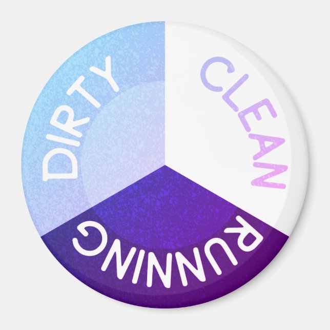 Reversible Refrigerador Limpiar imán sucio (Frente)